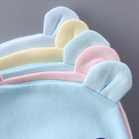 贝乐咿 初生儿胎帽婴儿帽子0-3月纯棉防风帽刚出生用品满月帽单层薄款春秋夏款薄款