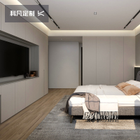 科凡全屋定制现代简约卧室定制衣柜整体组合多功能家用衣帽间收纳预付金