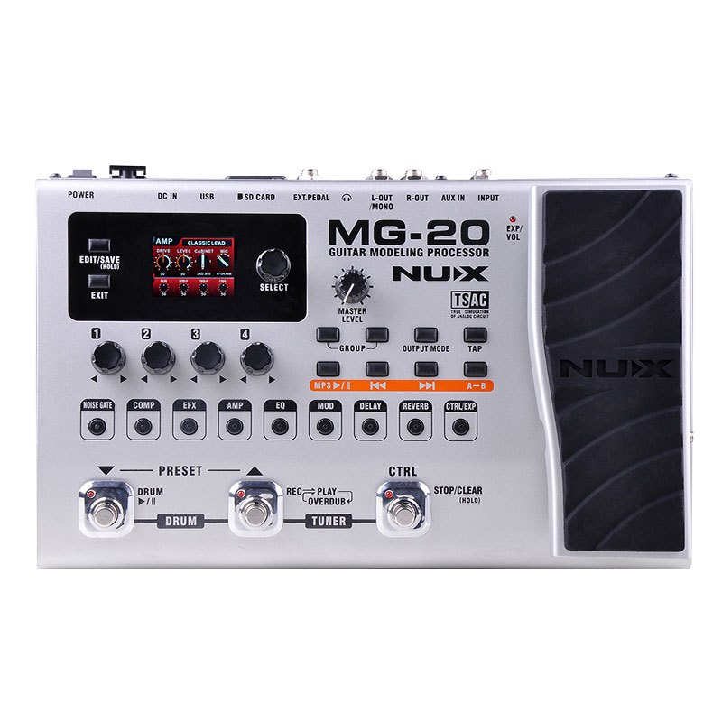 NUX MG-20 电吉他综合效果器 合成效果器MFX-10升级版