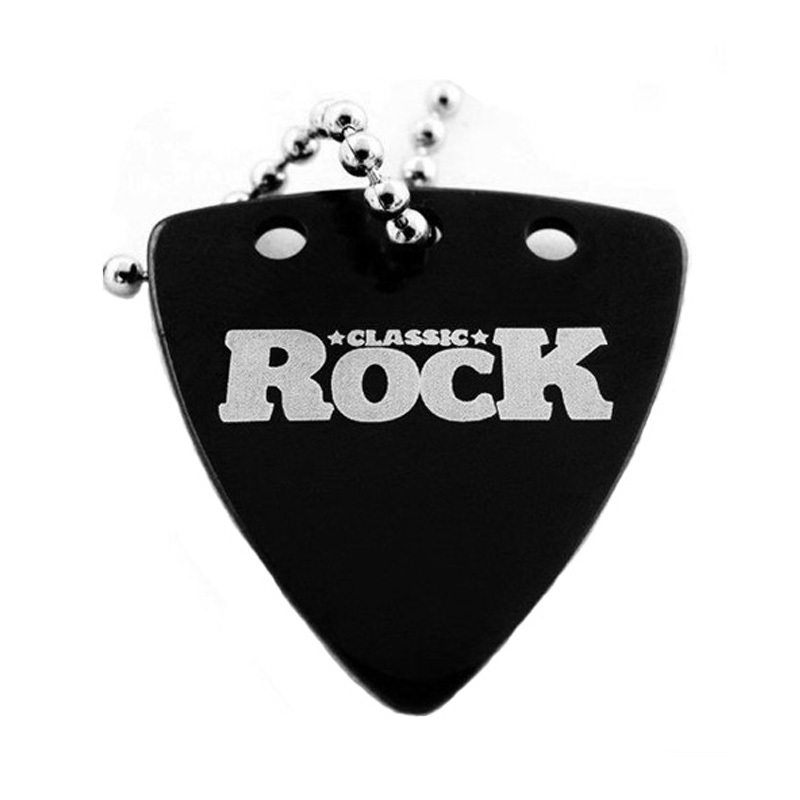 沃森乐器 个性摇滚金属朋克钛钢拨片项链CLASSIC ROCK 张芸京