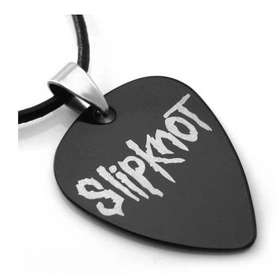 沃森乐器个性摇滚金属朋克钛钢吉他拨片项链吊坠slipknot活结乐队