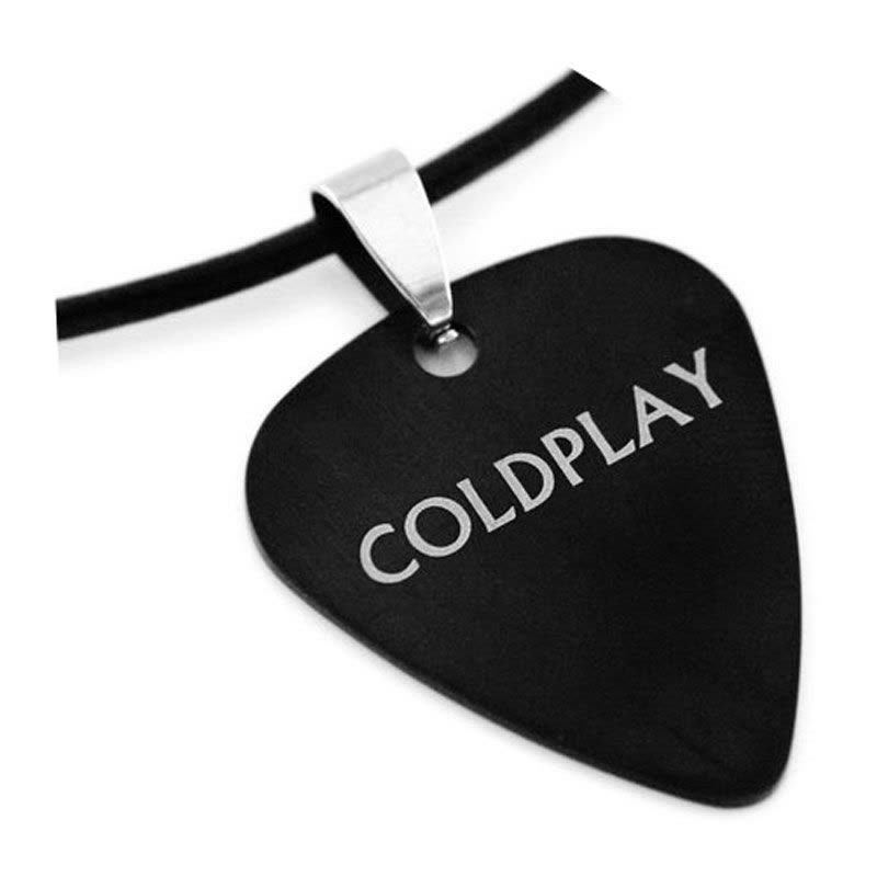 沃森乐器 正品 个性摇滚钛钢金属 吉他拨片项链coldplay 酷玩乐队图片