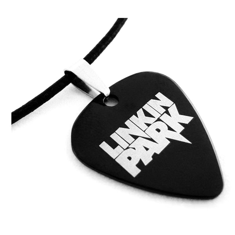 沃森乐器 个性金属朋克摇滚钛钢拨片项链Linkin Park 林肯公园 LP