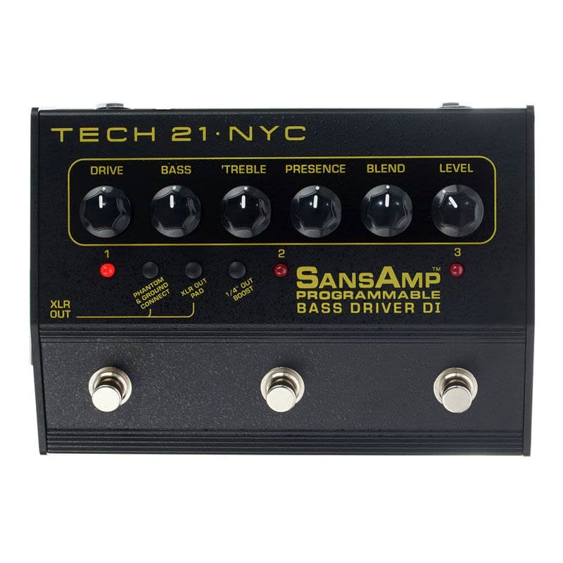 TECH21 SansAmp Programable Bass Driver DI贝斯前级效果器三通图片