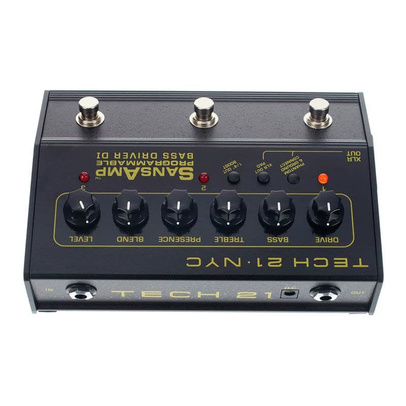 TECH21 SansAmp Programable Bass Driver DI贝斯前级效果器三通图片