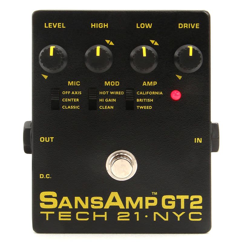 沃森 授权TECH21 SANSAMP GT2 电吉他音箱模拟失真单块效果器图片