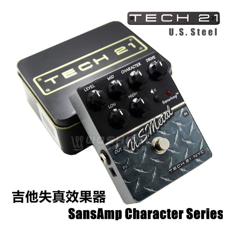 正品Tech21 SansAmp Character Series-U.S Steel吉他失真效果器图片
