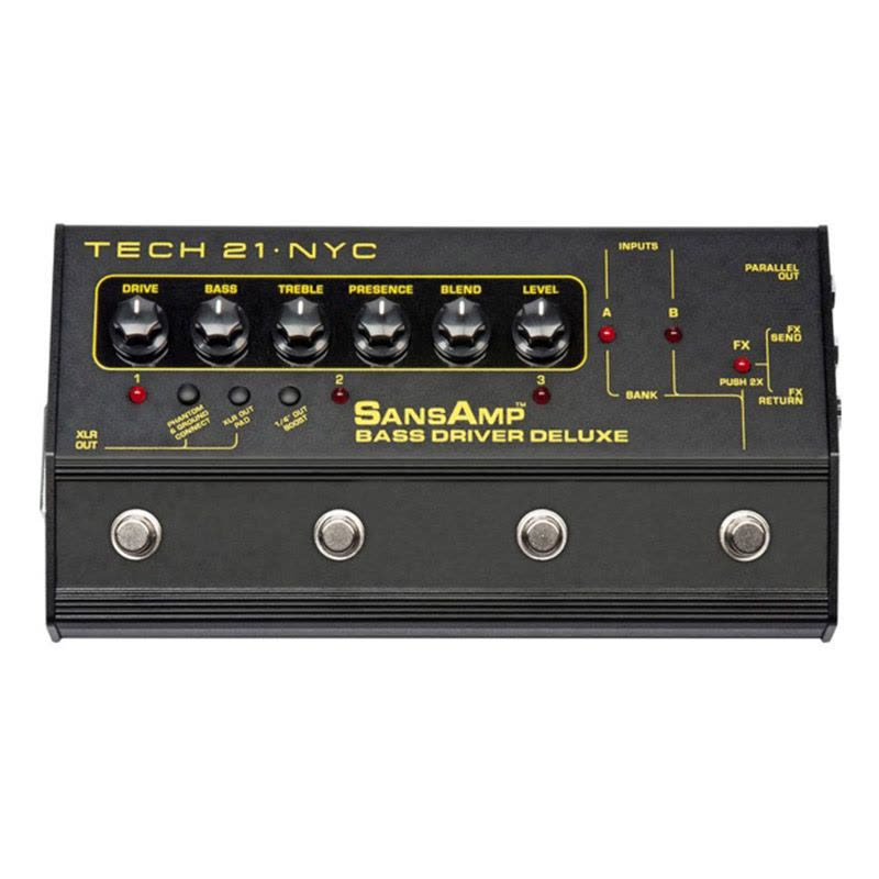 正品Tech21 SansAmp Bass Driver Deluxe贝斯前级过载单块效果器图片