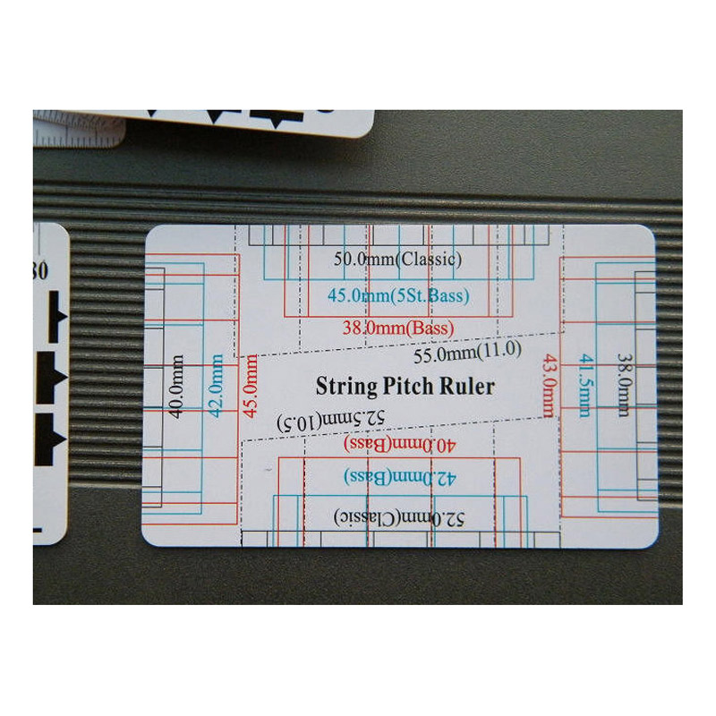woshion沃森专业工具 吉他贝斯琴颈调节量规弦高弦距数据测量卡尺 乐器配件
