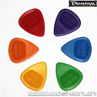 沃森乐器 邓禄普Dunlop Nylon Midi 4432 尼龙材质 防滑吉他 拨片