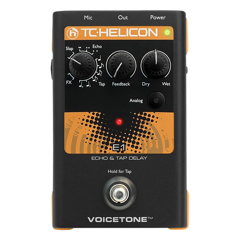 TC-Helicon 回声 打点延迟 人声单块效果器 VoiceTone E1 乐器配件图片