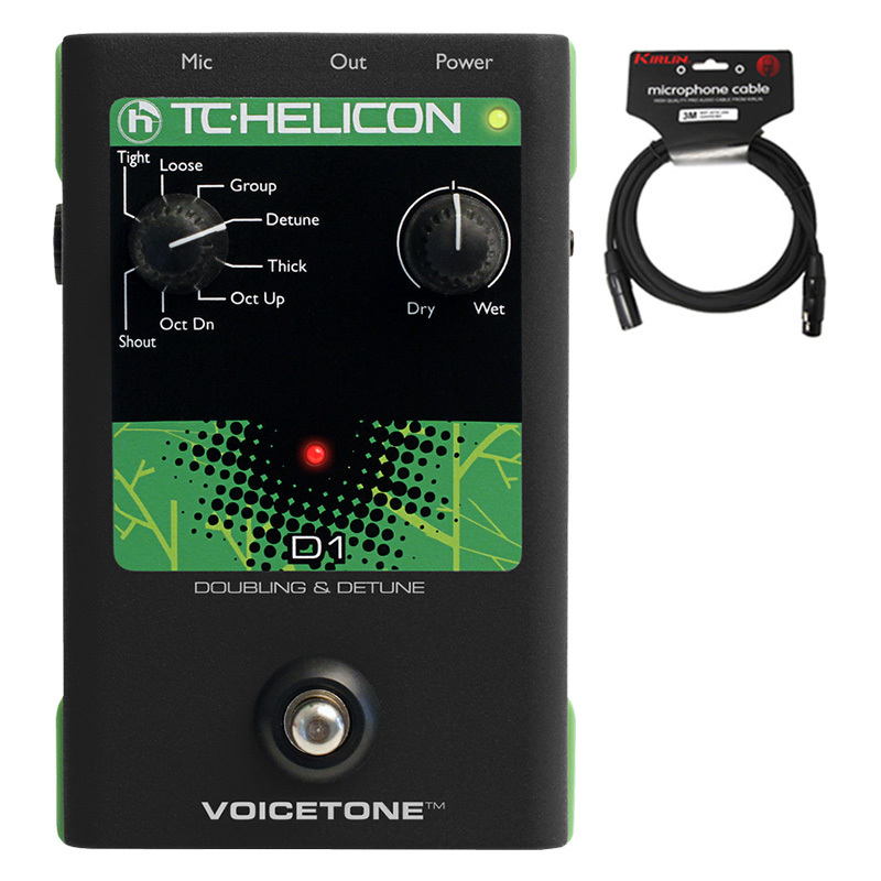 TC-Helicon 正品 叠加 失谐 人声单块效果器 VoiceTone D1 乐器配件