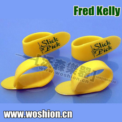 沃森乐器 Fred Kelly 迭尔林 黄色平滑 拇指指套 吉他拨片 0.67