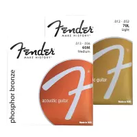 FENDER 芬达 60L/70L琴弦 磷铜/黄铜民谣木吉他琴弦010 011 012 013 乐器配件