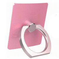 iPhone6指环支架创意iring苹果手机平板卡扣式通用卡通金属 靓丽粉
