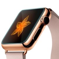 Apple watch钢化膜贴膜 苹果iwatch38/42mm手表防蓝光高清贴膜全屏