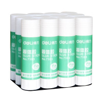 得力（deli）7103Z固体胶 白色12支装21g 固体胶棒 盒装 胶水 胶棒 固体胶 固体胶水 胶带/胶水/胶棒