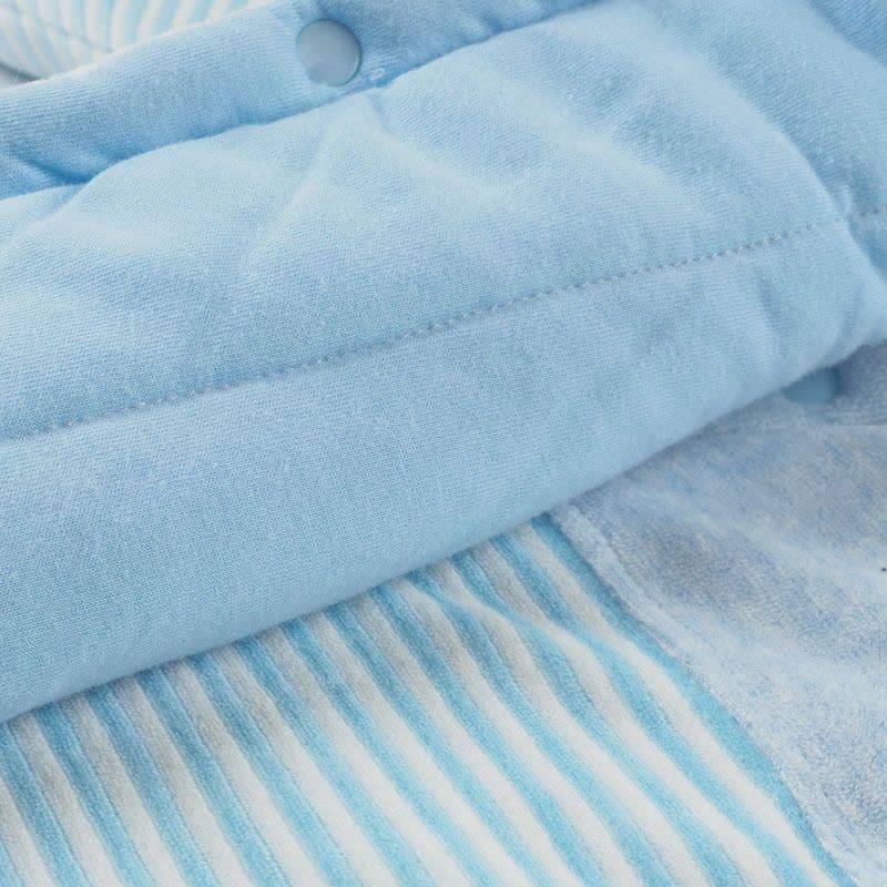 婴姿坊正品男女童夹棉加厚两件套新生宝宝单排扣连帽冬季保暖新品图片