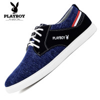 花花公子 男鞋子夏季男士帆布鞋新款男士运动休闲鞋系带 韩版板鞋透气网面鞋子男da71020