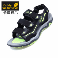 夏季青少年凉鞋男透气沙滩鞋子防滑魔术贴大童凉鞋男高中生软底潮