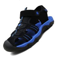 卡迪狼爪包头鞋男2019新款夏季凉鞋软底凉拖潮户外休闲沙滩洞洞鞋