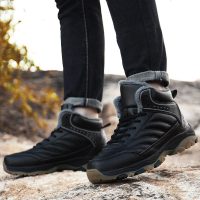 大码雪地靴男45冬天保暖加绒加厚高帮户外靴加大46棉鞋47特大号48