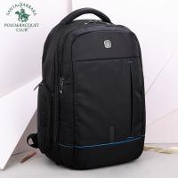 圣大保罗POLO双肩男2019新款休闲背大容量尼龙防男时尚 2019新款 正品 学生礼物 新年礼物