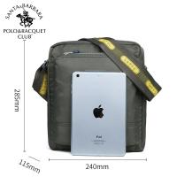 圣大保罗polo 时尚男包单肩尼龙帆布包休闲斜挎包 防水小随身包 2019新款 正品 儿童节礼物 新年礼物