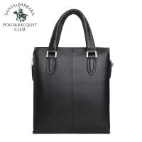 圣大保罗polo 小牛皮简约商务男士手提包 男包公文包新款 2019新款 正品 儿童节礼物 新年礼物