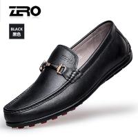 Zero零度休闲鞋男豆豆鞋驾车平底套脚皮鞋男鞋时尚百搭鞋子新款 正品 学生礼物 新年礼物