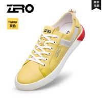 Zero零度休闲鞋男2020新款男鞋头层牛皮板鞋男时尚潮流小白鞋新款 正品 学生礼物 新年礼物
