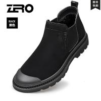Zero零度切尔西靴男2020春季新款磨砂皮厚底男鞋套脚靴子新款 正品 学生礼物 新年礼物
