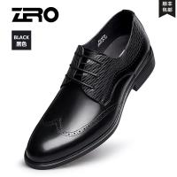 Zero零度皮鞋男布洛克花男鞋英伦婚鞋潮流休闲尖头男鞋新款 正品 学生礼物 新年礼物