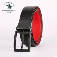 圣大保罗polo男士皮带男针扣潮年轻人裤带正品红腰带男本命年新款 正品 学生礼物 新年礼物