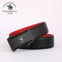 圣大保罗皮带男结婚潮自动扣牛皮红腰带男本命年年轻人裤带新款 正品 学生礼物 新年礼物