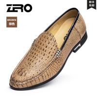 Zero零度正装皮鞋男士商务休闲皮鞋鳄鱼纹英伦皮鞋德比鞋男鞋新款 正品 情人节礼物 新年礼物