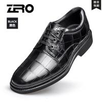 Zero零度男鞋鳄鱼皮时尚正装鞋定制款商务休闲系带皮鞋男新款 正品 情人节礼物 新年礼物
