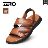 Zero零度凉鞋男士2020夏季新款官方正品头层牛皮拖鞋透气耐磨新款 正品 情人节礼物 新年礼物