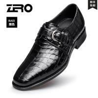 Zero零度男鞋鳄鱼皮时尚正装鞋定制款商务休闲套脚皮鞋男新款 正品 情人节礼物 新年礼物