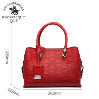 圣大保罗polo女包包单肩斜挎包休闲真牛皮手提妈妈包2020新款新款 正品 情人节礼物 新年礼物