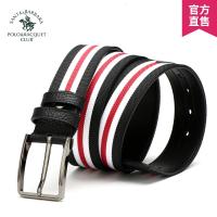 圣大保罗男士皮带针扣休闲帆布腰带配牛皮裤带百搭韩版编织款新款 正品 情人节礼物 新年礼物