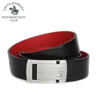 圣大保罗皮带男 牛皮平滑扣年轻人裤带正品本命年红腰带男潮ins新款 正品 情人节礼物 新年礼物