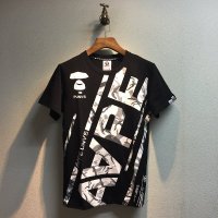 AAPE 2016 Aape夏新款潮牌猿人头 斜款字母印花休闲男装韩版圆领短袖AA-1039