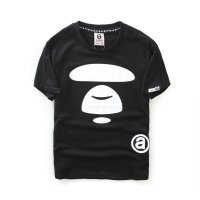 AAPE Aape春夏新款潮牌猿人头简约猿人头像印花休闲男女情侣装韩版百搭圆领短袖T恤8222