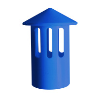 帮客材配 安居士 中央空调排气帽 蓝色  PVC  φ25  0.50元/个 单个销售