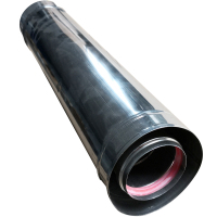 帮客材配 安居士 壁挂炉不锈钢双层烟道管 规格:φ100*60*300MM 20元/根 单根销售
