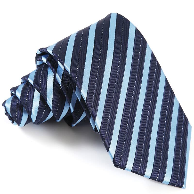 领带 培罗蒙正装衬衫领带男士上班领带气质商务蓝色条纹领带ELD7103图片
