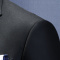 西服套装 培罗蒙秋季中年男士商务休闲礼服黑色修身羊毛西装外套 ETZAH7312