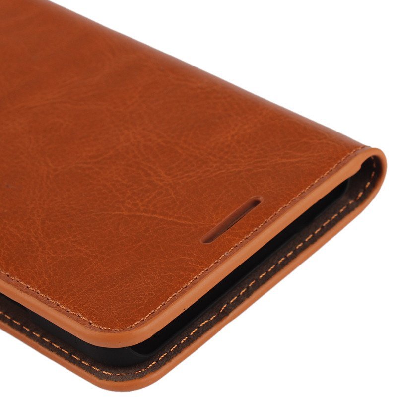 iCoverCase iPhone6/6s 疯马纹油边真皮防摔翻盖式手机套适用于苹果6/6s 4.7寸5.5寸
