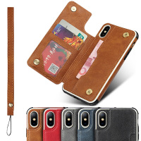 苹果xr/xs手机壳6s/7/8plus翻盖x保护套xs max男女款全包防摔高档